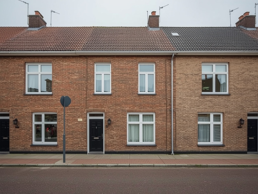 foto van ouderwetse huizen
