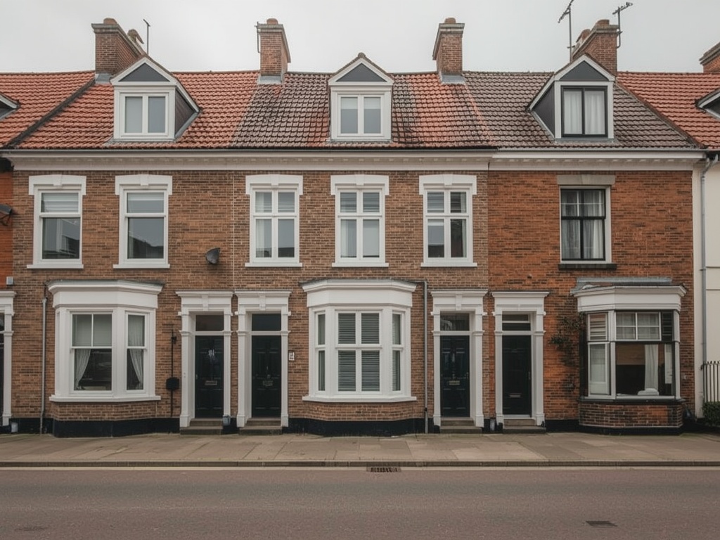 foto van ouderwetse huizen