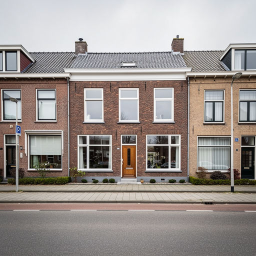 foto van ouderwetse huizen