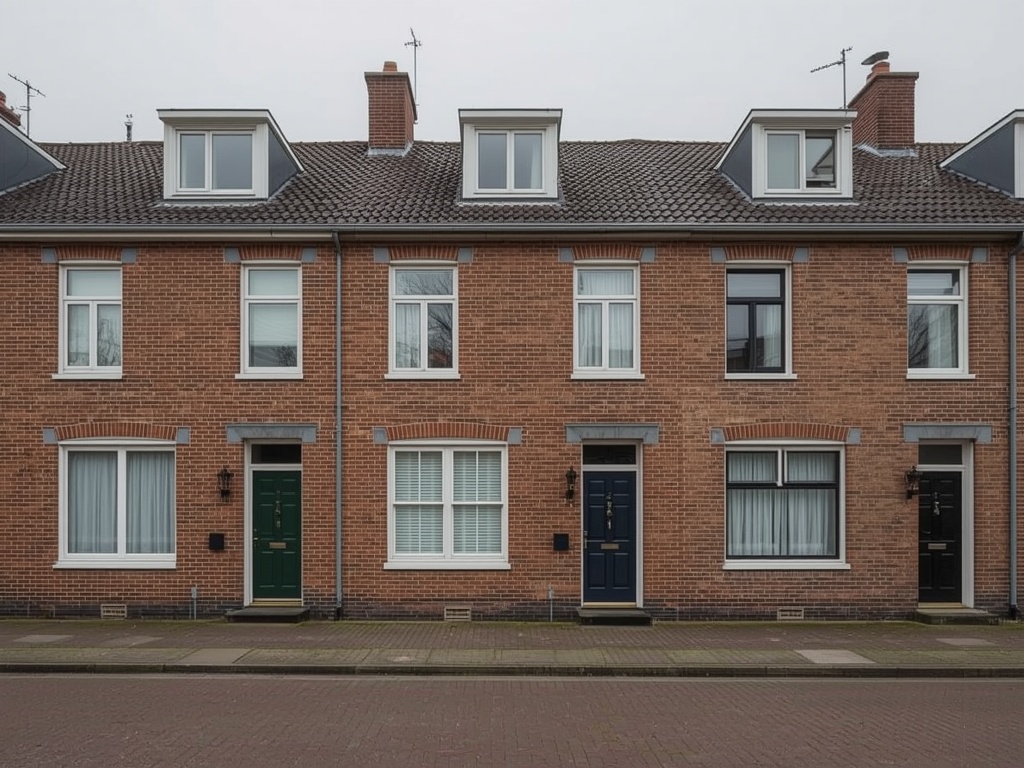 foto van ouderwetse huizen