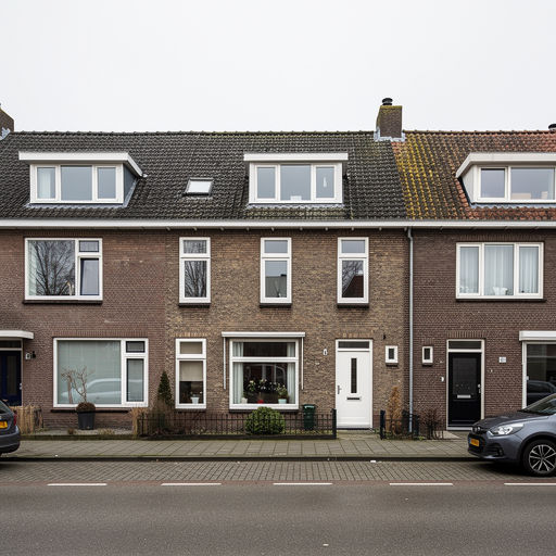 foto van ouderwetse huizen