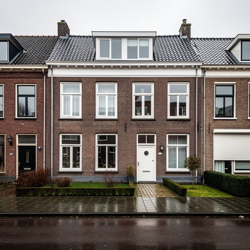 foto van ouderwetse huizen