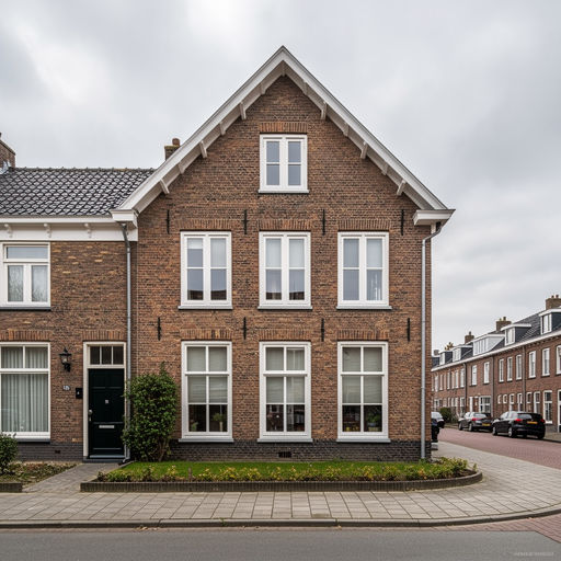 foto van ouderwetse huizen
