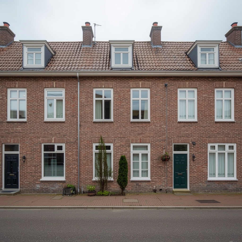 foto van ouderwetse huizen