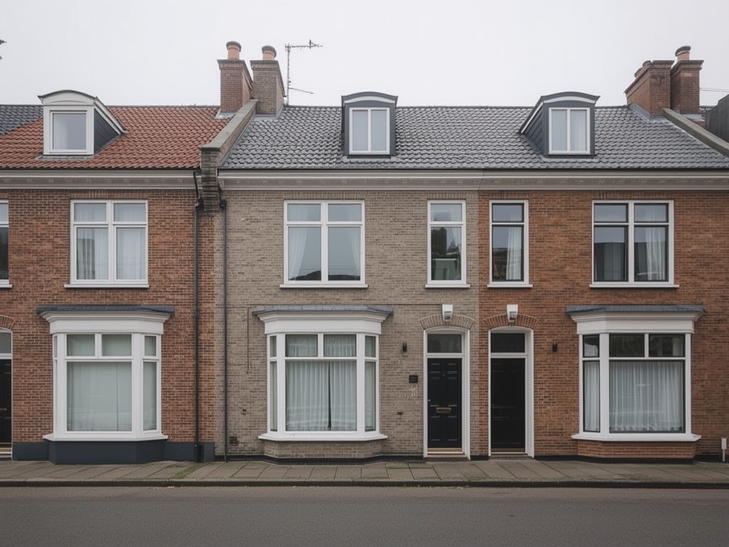 foto van ouderwetse huizen