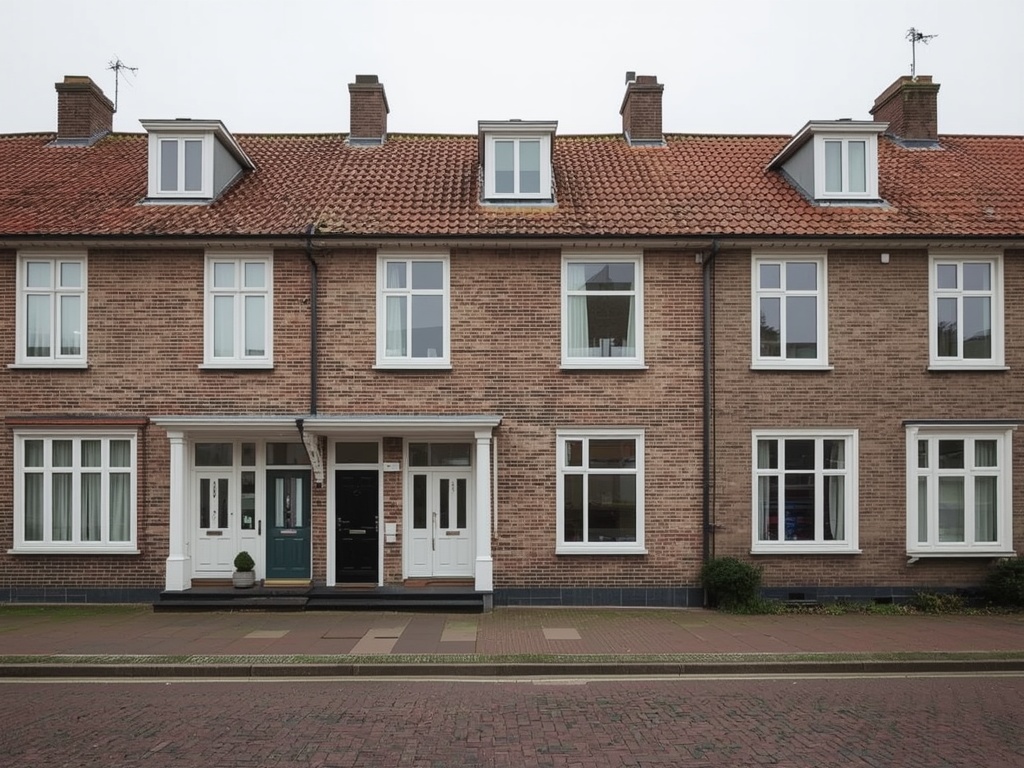foto van ouderwetse huizen